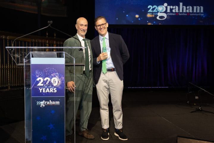 Graham Board Co-Chair Richard Rothman and 2026 Elizabeth Schuyler Hamilton Award Honoree, Jess Dannhauser