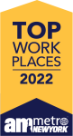 Logo: Top Work Places 2022 AM Metro New York
